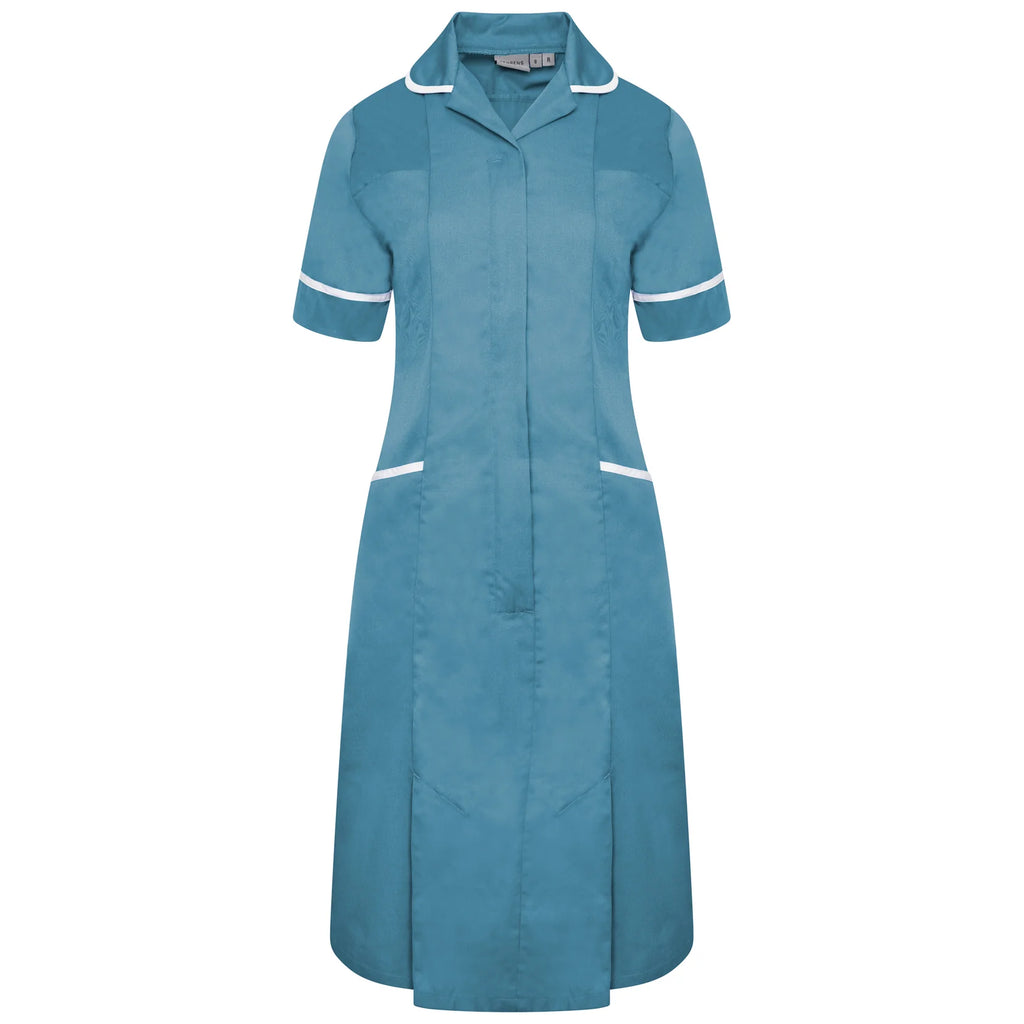 Ladies Dress with Round Collar