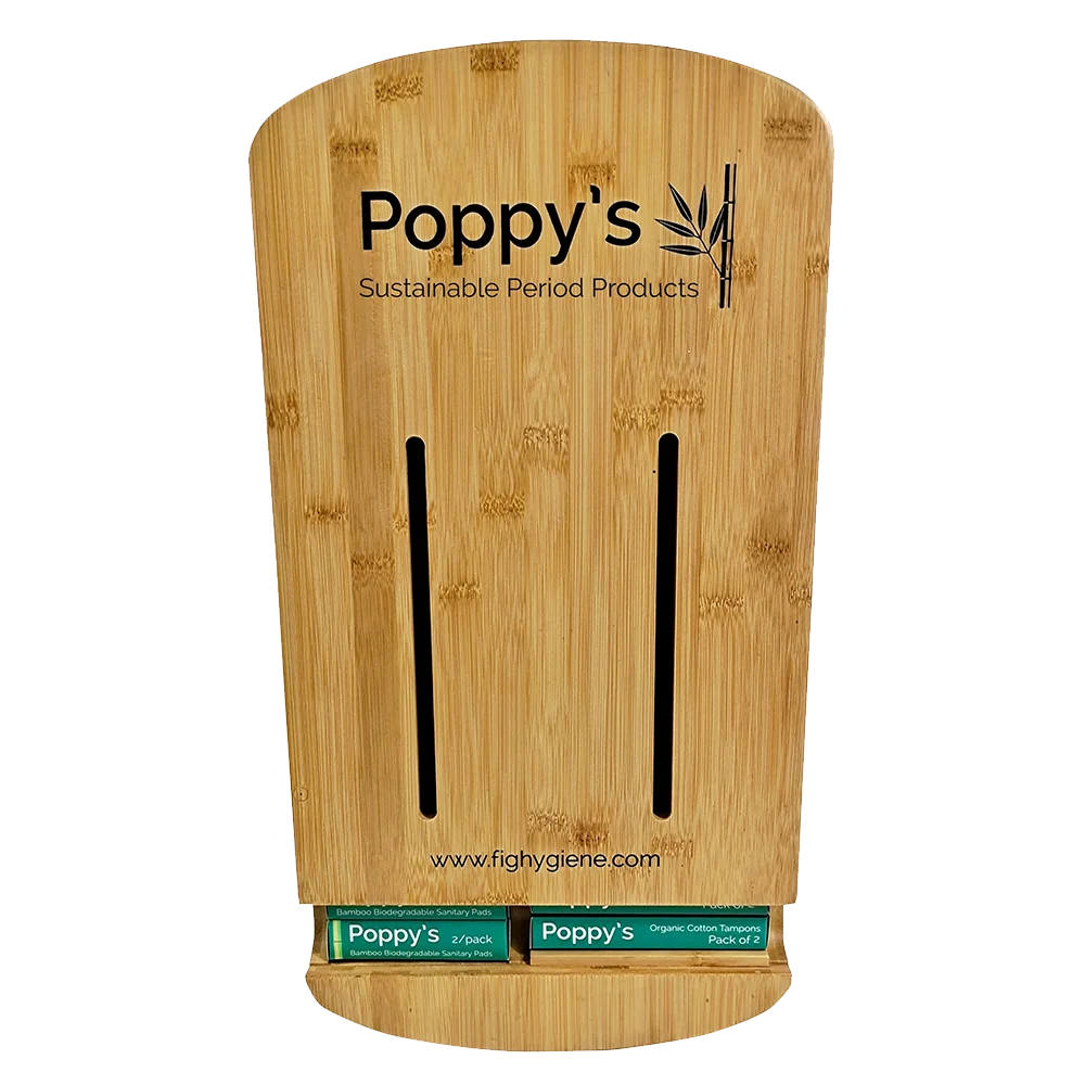 Poppy's Bamboo Period Product Dispenser (Wall Mounted)