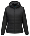 Women’s professional hooded insulated baffle jacket
