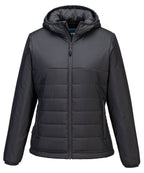 Women’s professional hooded insulated baffle jacket