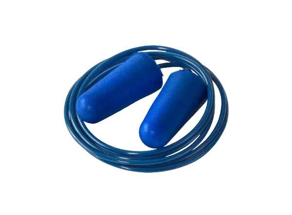 Beeswift Qed Disposable Foam Corded Detectable Ear Plugs Blue
