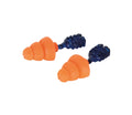 Beeswift Qed Snr34 Tri Flange Reusable Ear Plugs Orange