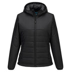 S613 Professional Women's Hooded Insulated Baffle Jacket