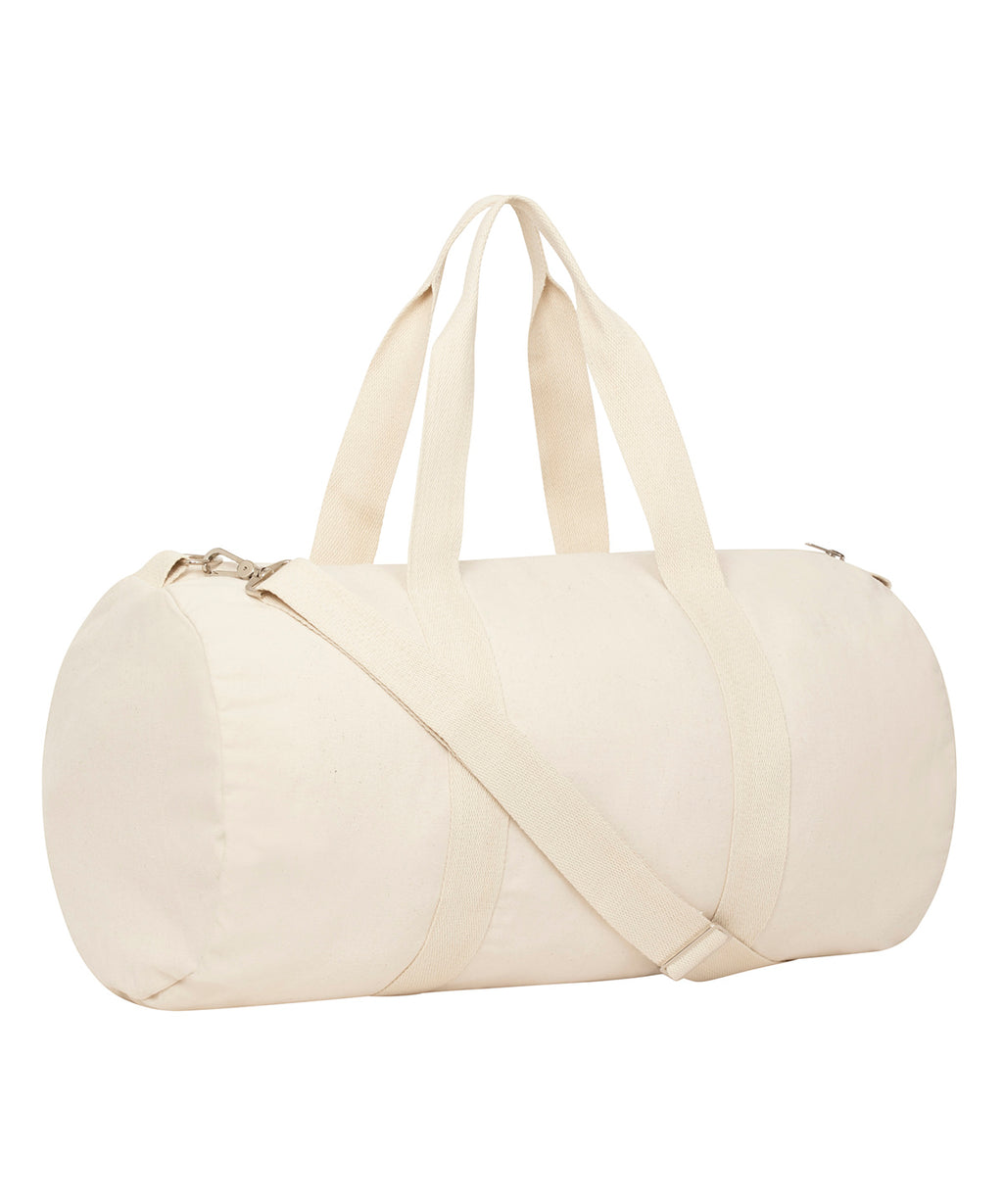 Duffle bag with canvas fabric