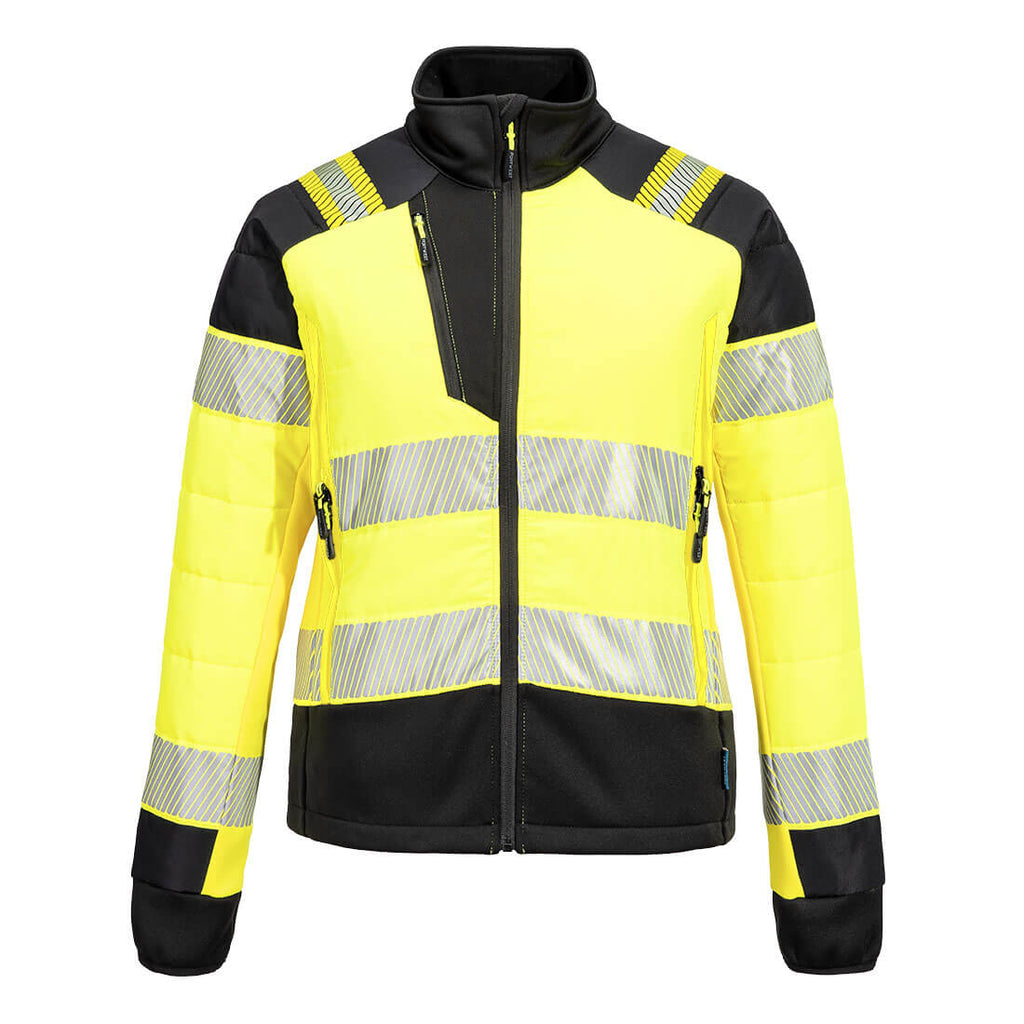 T171 PW3 Hi-Vis Women's Hybrid Baffle Jacket