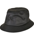 Imitation leather bucket hat