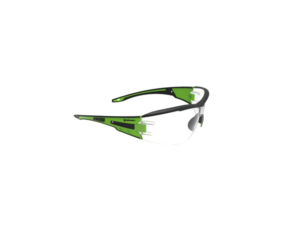 Beeswift Clear Lens Sports Frame Safety Glasses Clear/green