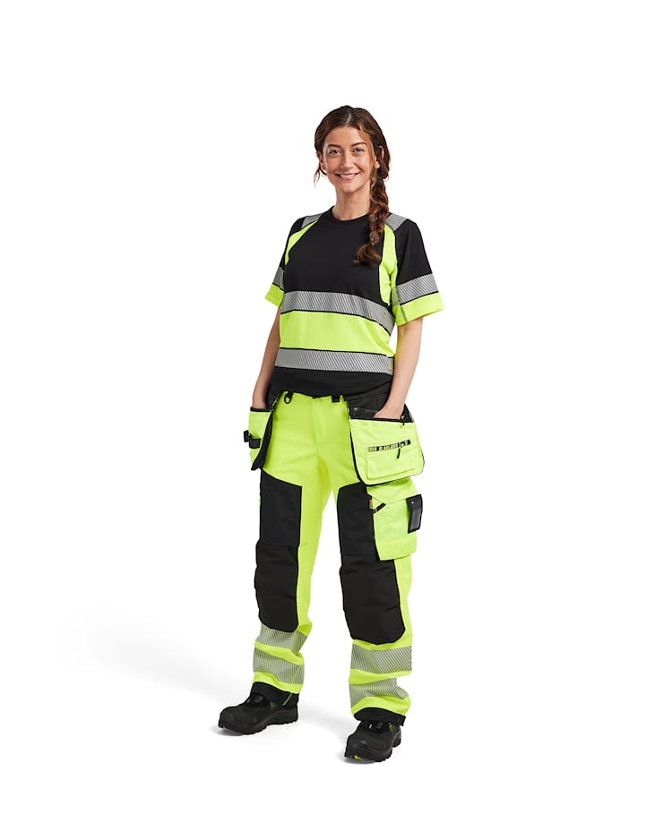 7118 Women's Hi-Vis Softshell Trousers