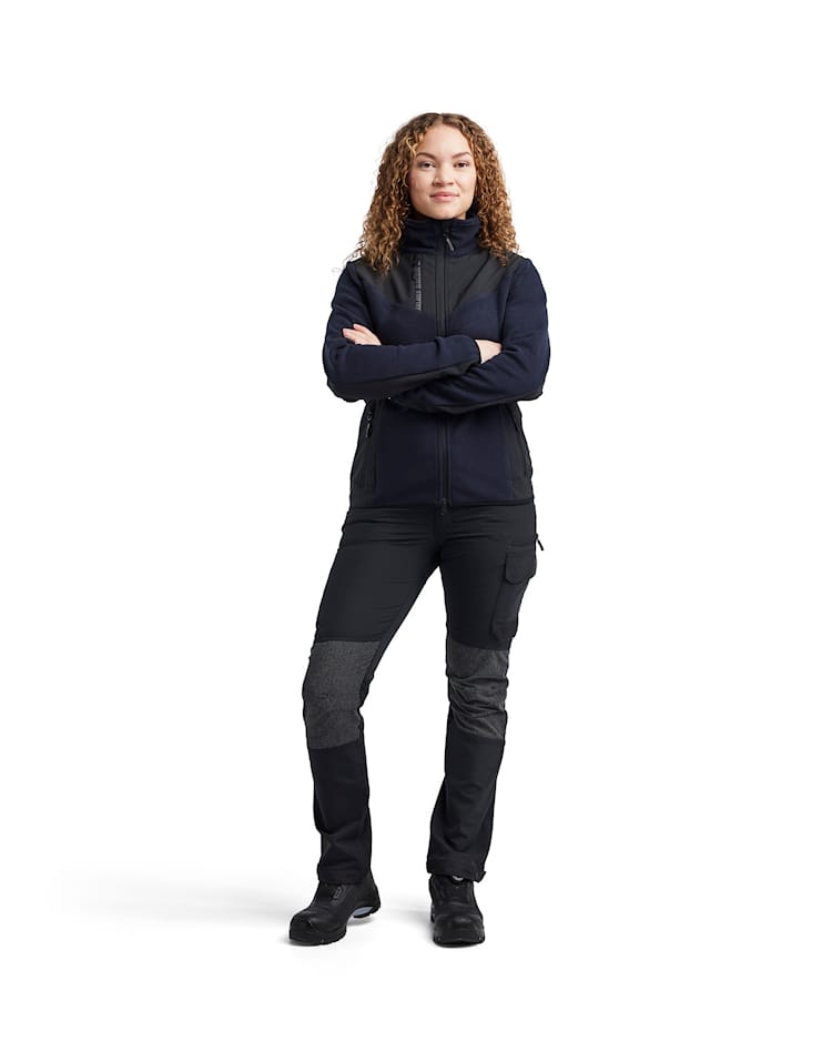 5943 Women's Knitted Jacket with Softshell