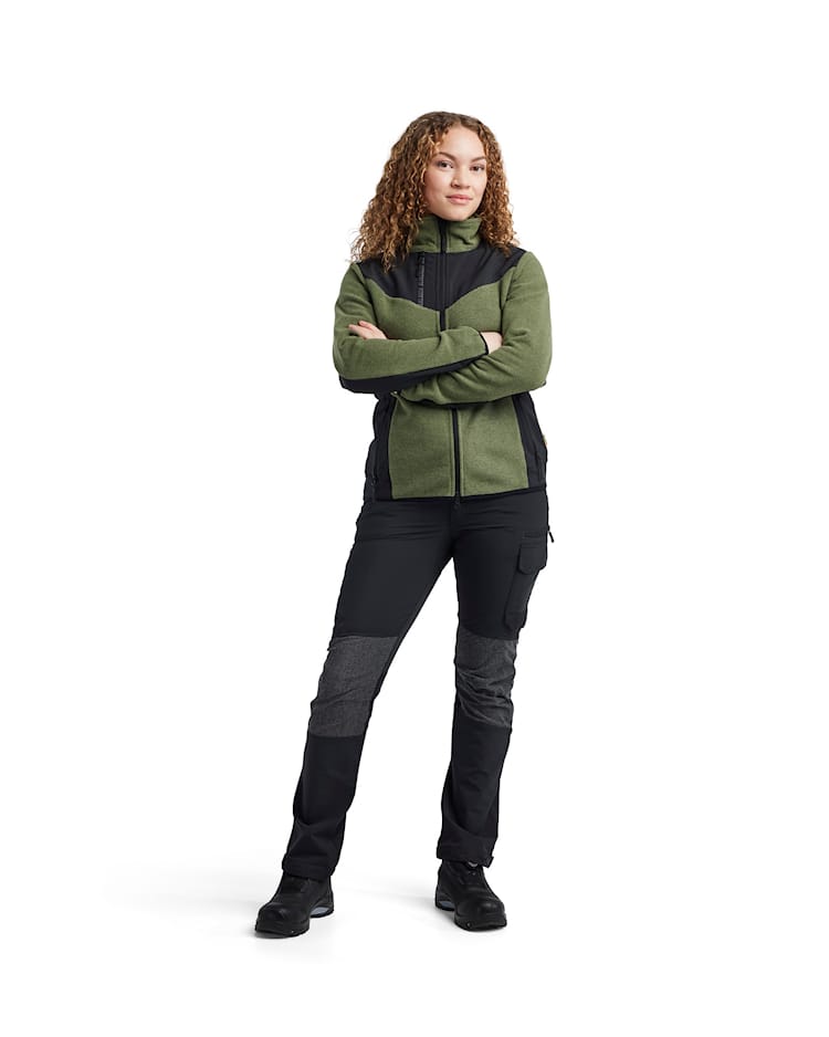 5943 Women's Knitted Jacket with Softshell