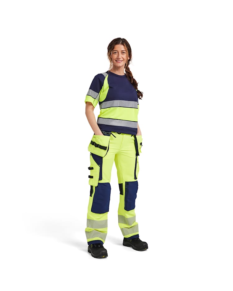 7197 Women's Hi-Vis Trousers with 4-way-Stretch