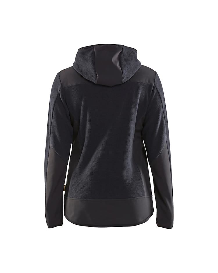 5941 Women's Knitted Jacket with Softshell and Hood