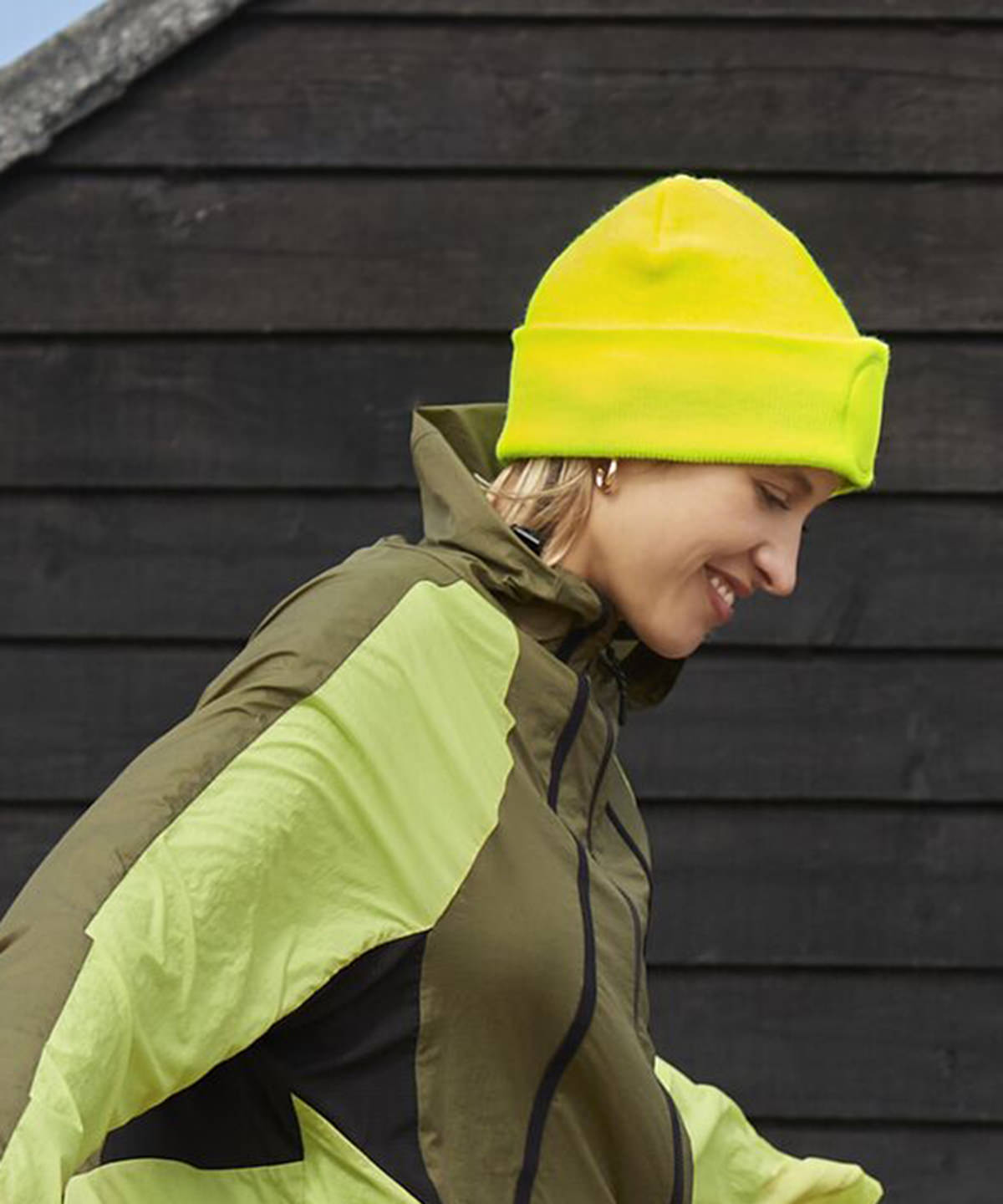 Circular Patch Beanie