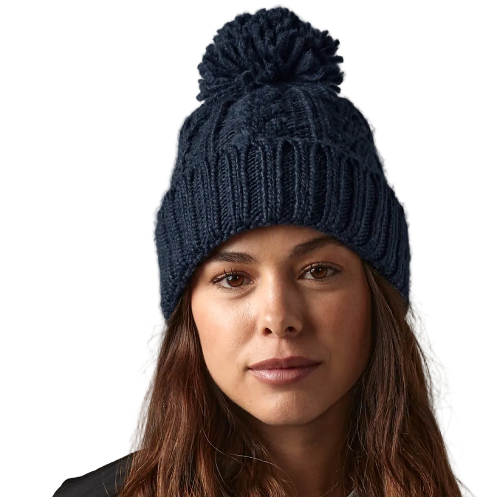Cable Knit Melange Beanie