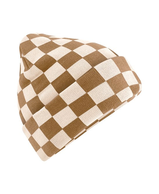 Checkerboard beanie