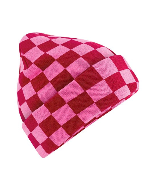 Checkerboard beanie