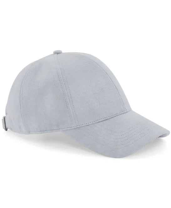 Faux suede 6-panel cap