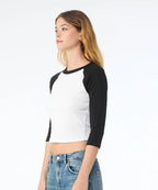 Women’s micro rib 3/4 raglan baby t-shirt
