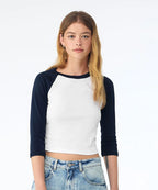 Women’s micro rib 3/4 raglan baby t-shirt