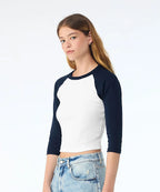 Women’s micro rib 3/4 raglan baby t-shirt