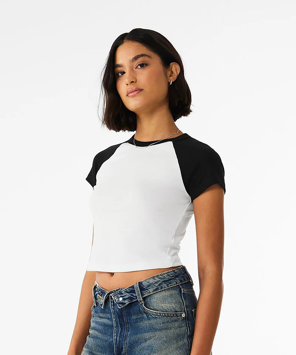Women’s micro rib raglan baby t-shirt