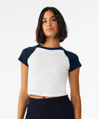 Women’s micro rib raglan baby t-shirt