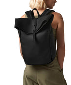 Matte PU Rolltop Backpack