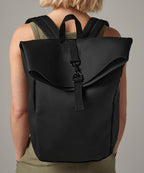 Matte PU Rolltop Backpack