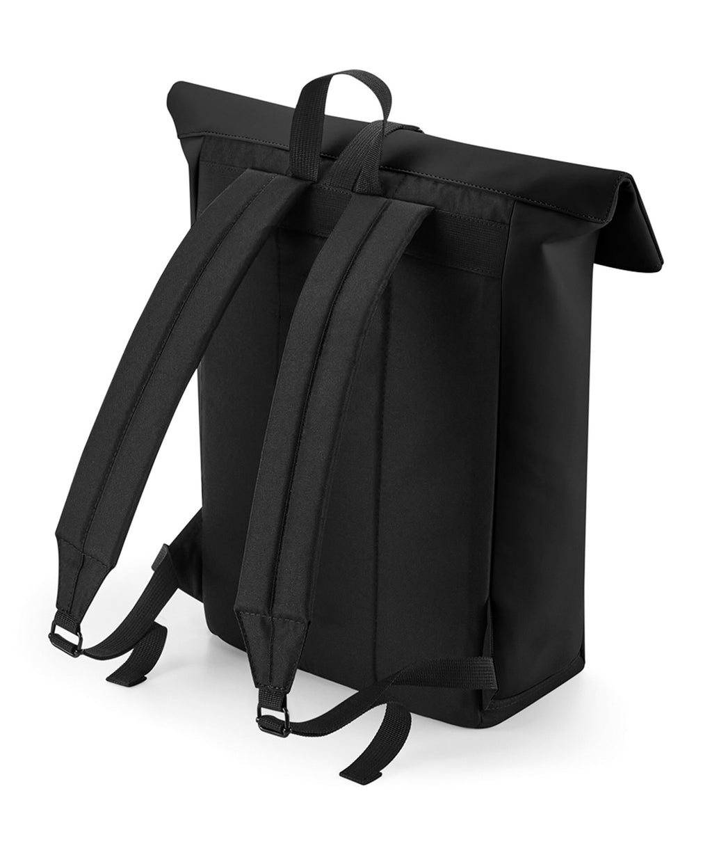 Matte PU Rolltop Backpack