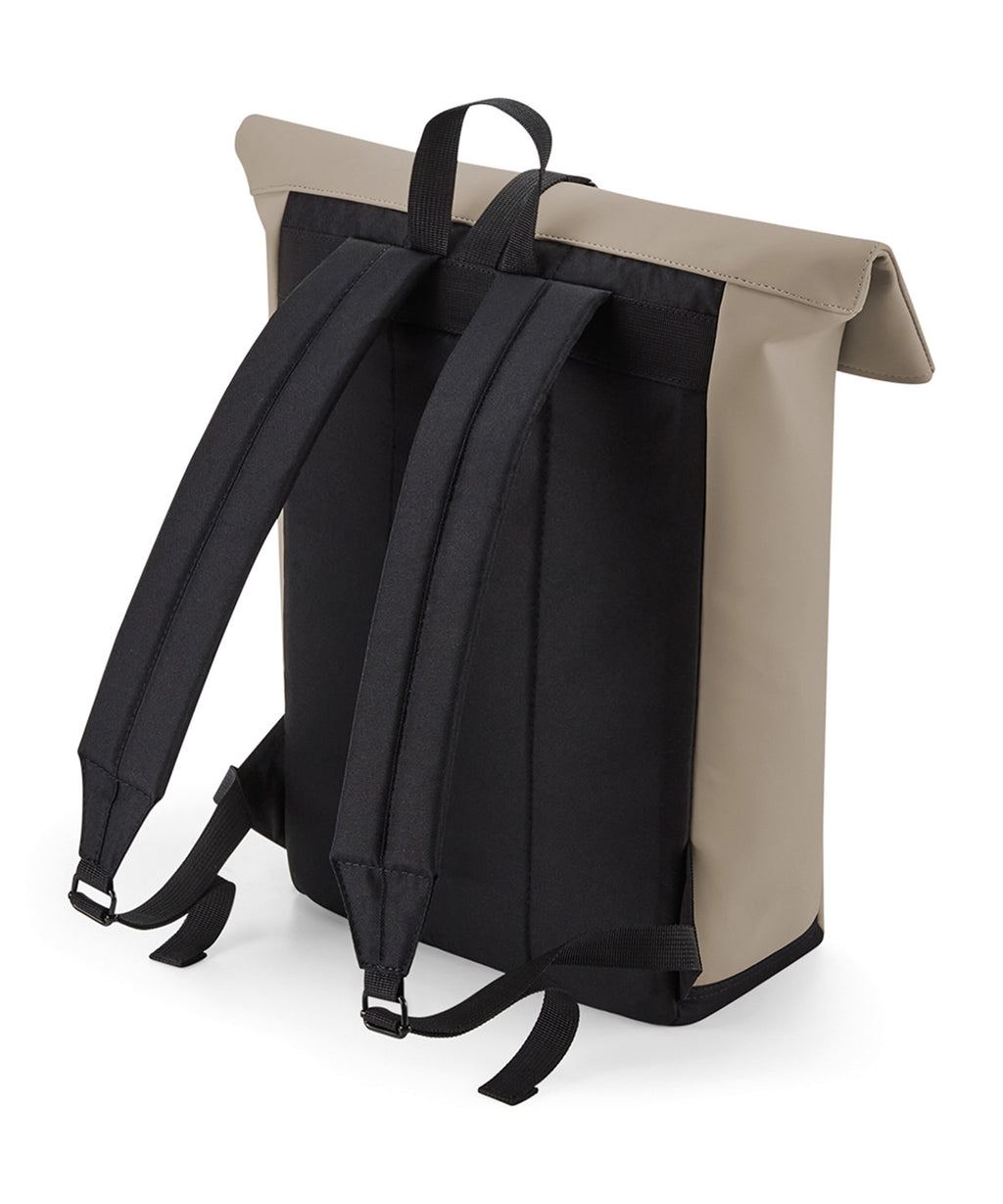 Matte PU Rolltop Backpack