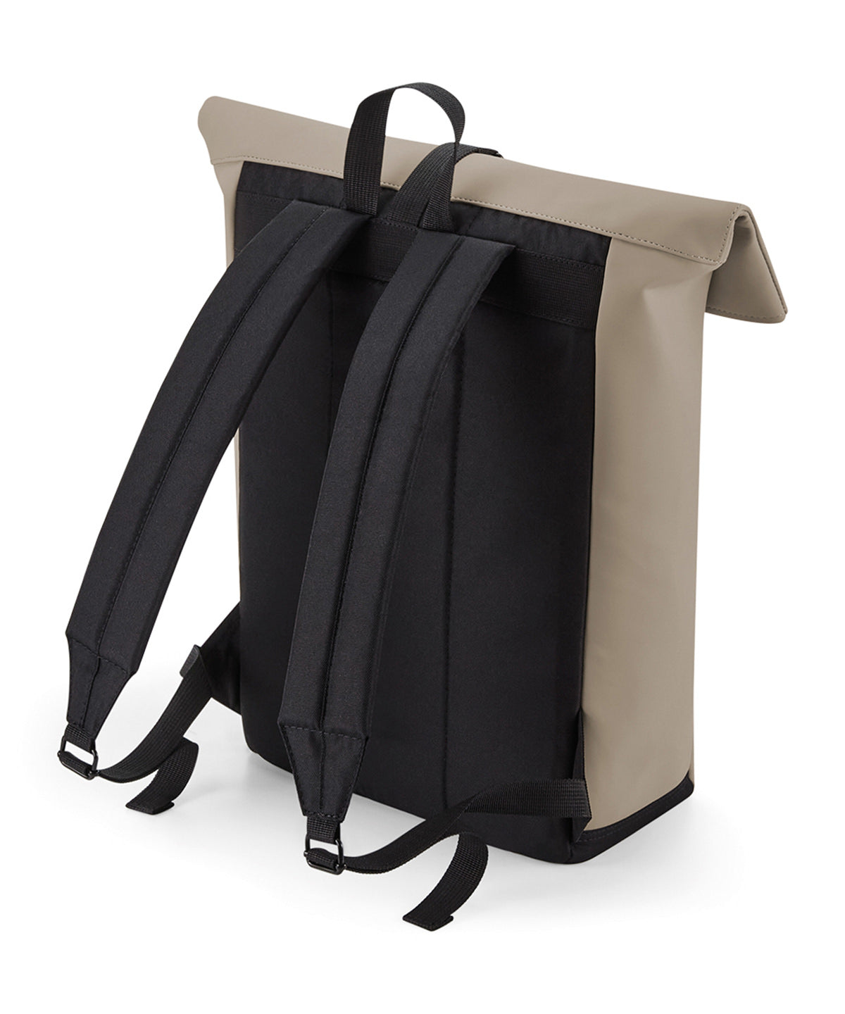 Matte PU Rolltop Backpack