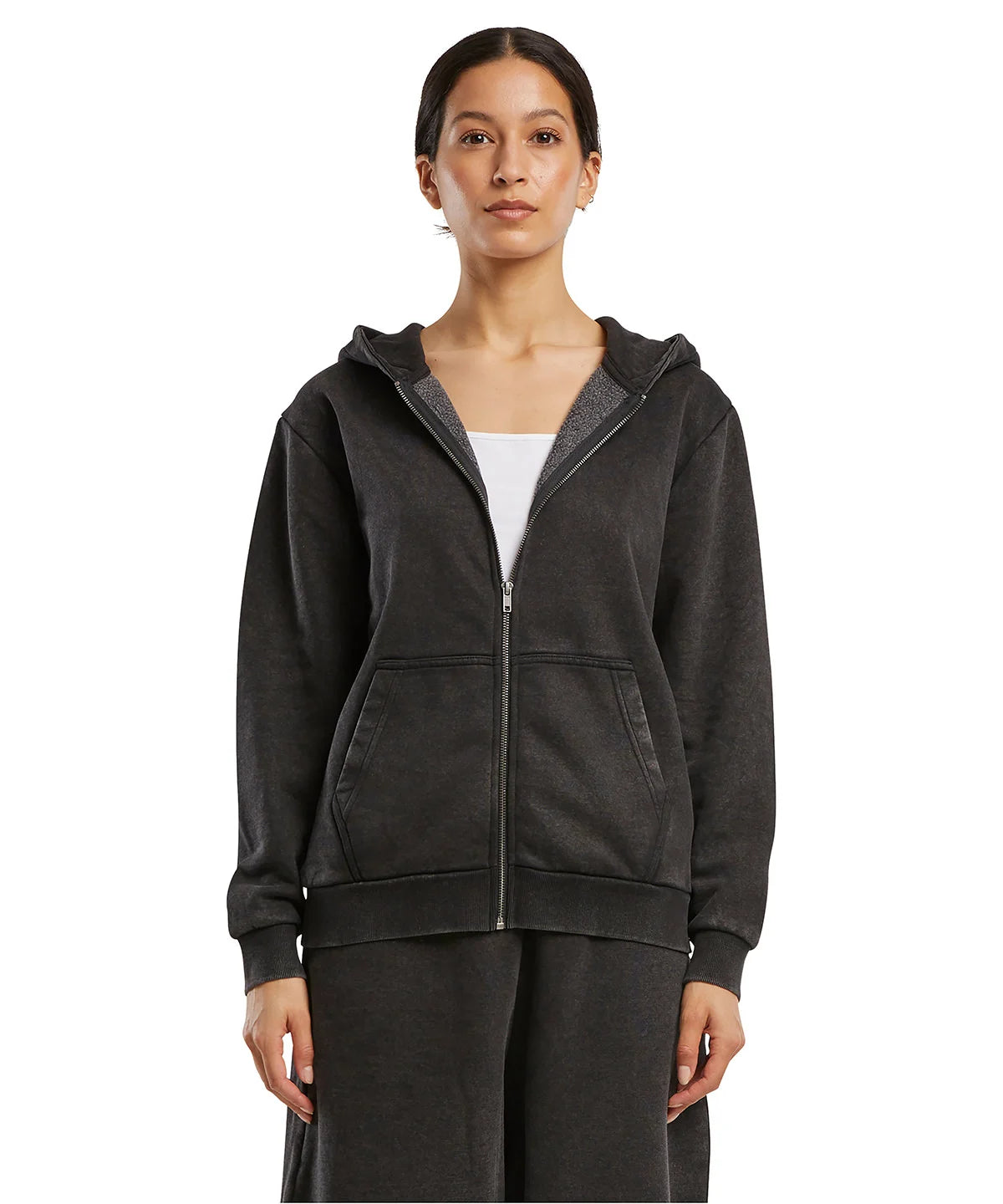 Women’s vintage heavy zip hoodie