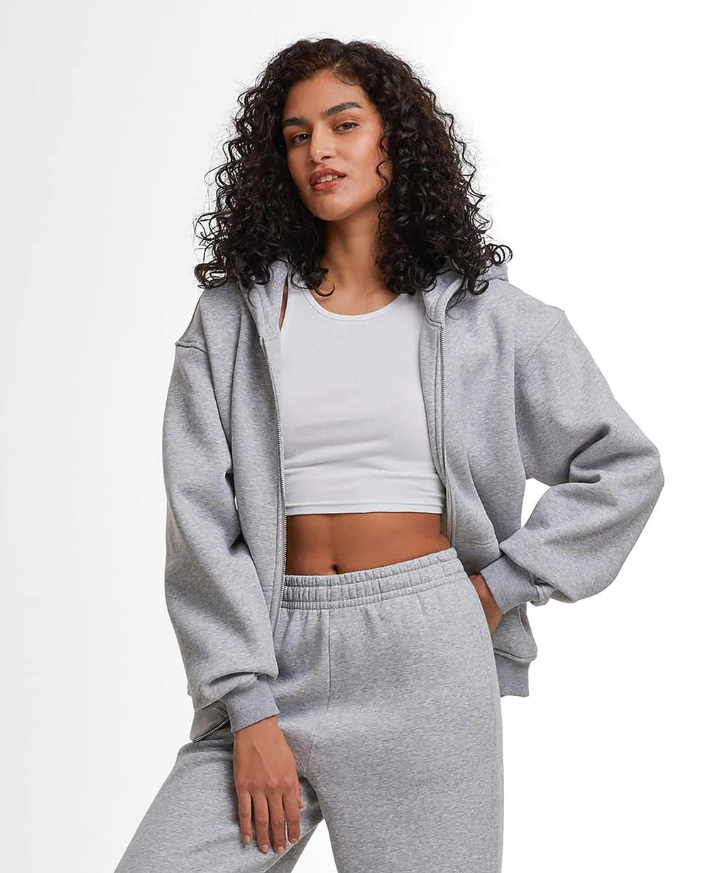 Women’s loose-fit zip hoodie
