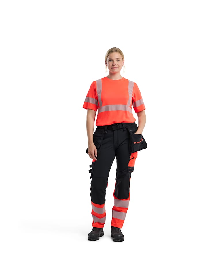 7025 Women's Hi-Vis Trousers 4-way Stretch