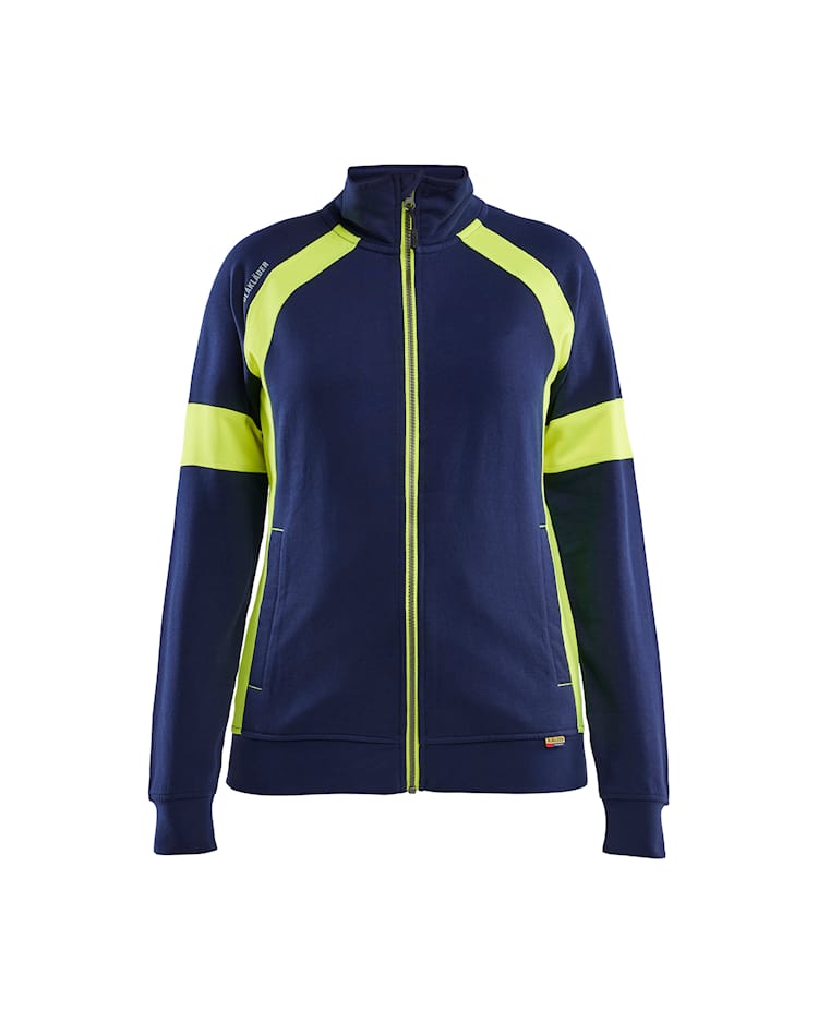 3568 Women's Sweatshirt with Hi-vis Full Zip