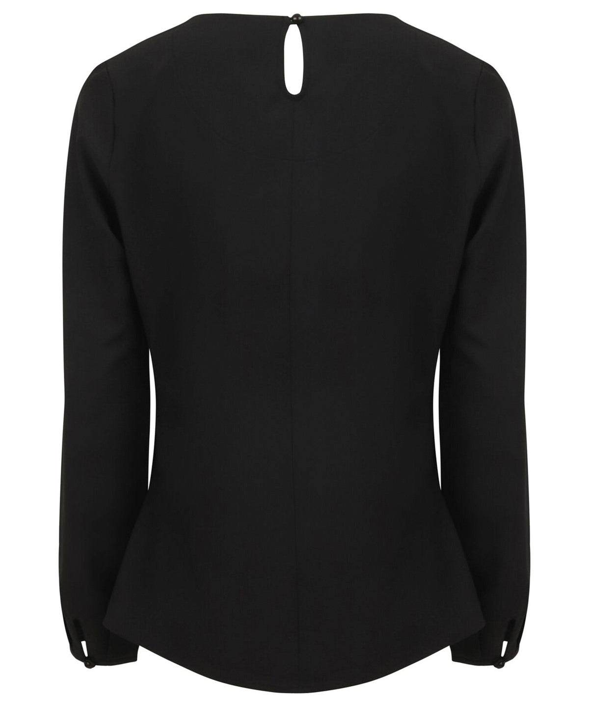 Women's Pleat Front Long Sleeve Blouse