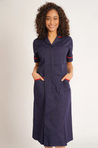 Ladies Dress with Round Collar