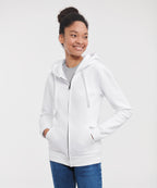 Women's authentic zipped hooded sweatshirt