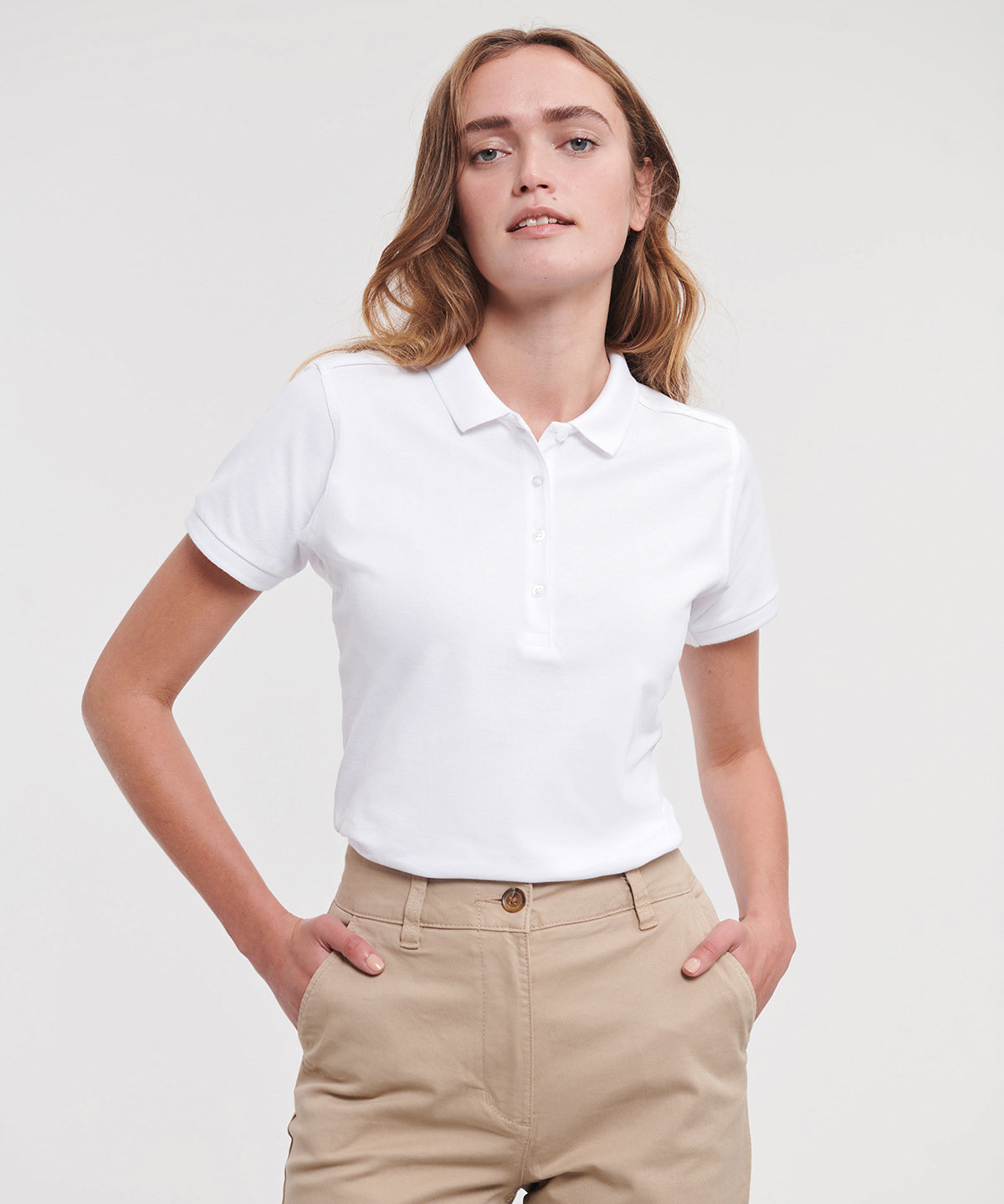 Women's stretch polo