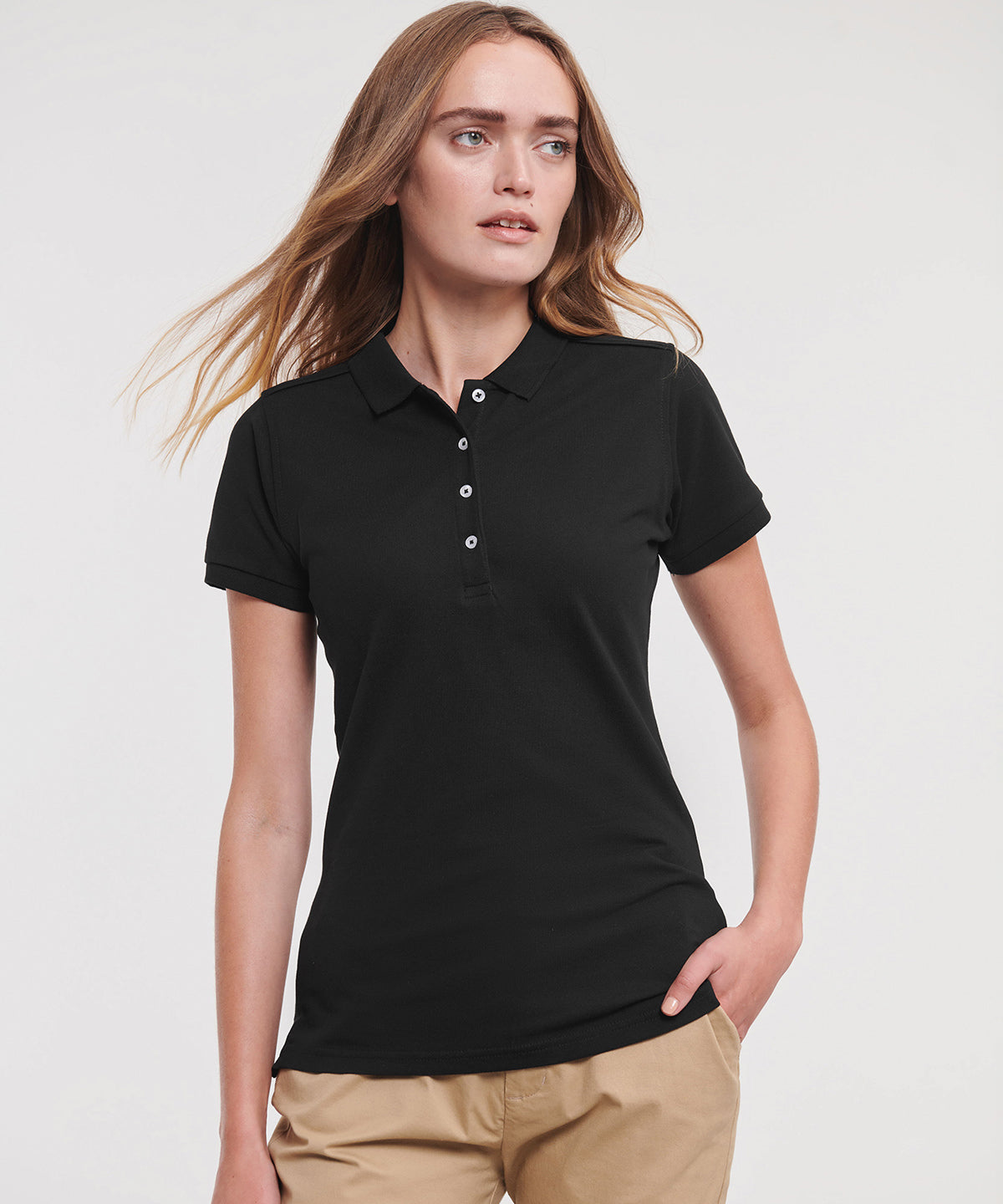 Women's stretch polo
