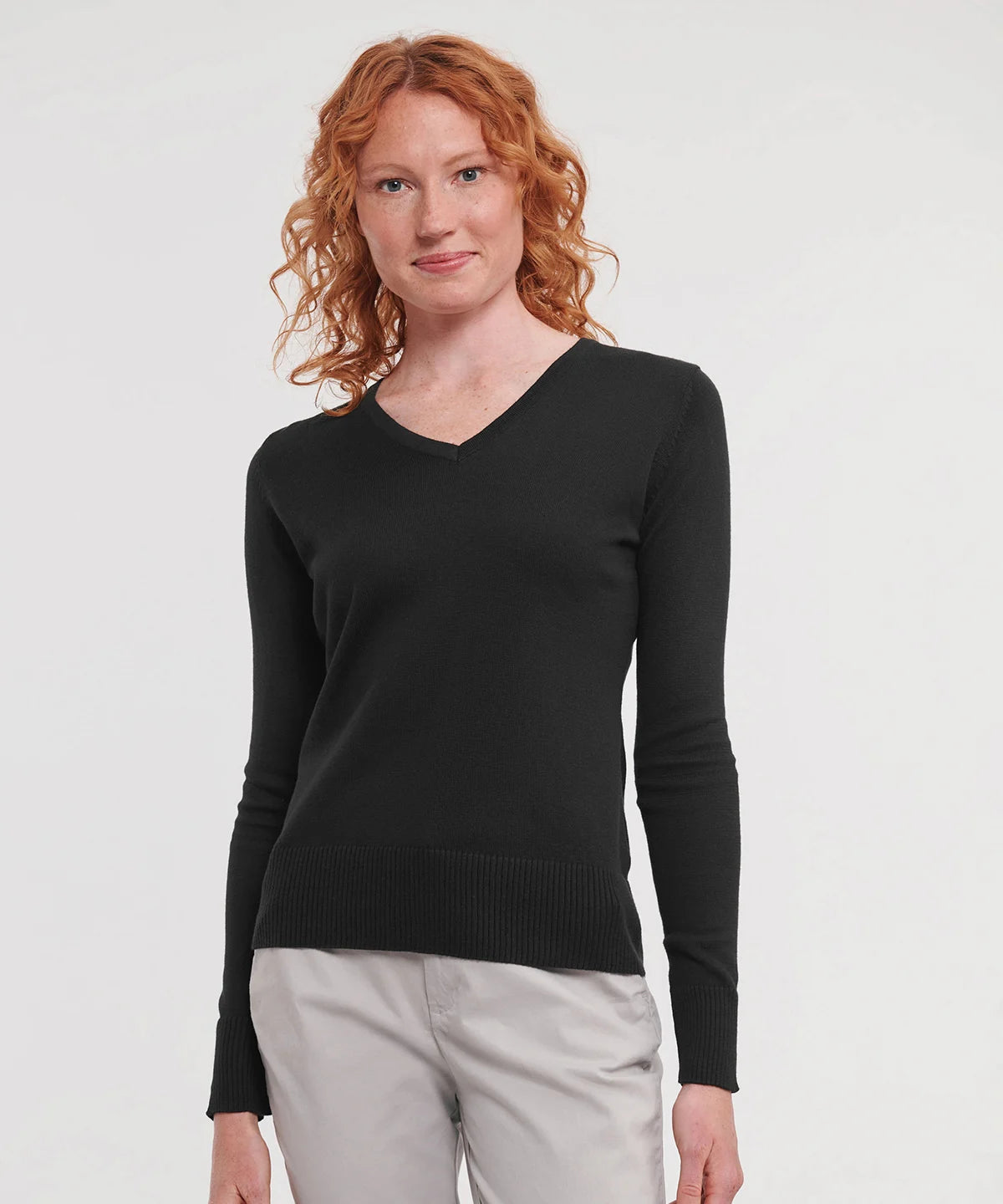 Women's V-Neck Knitted Sweater