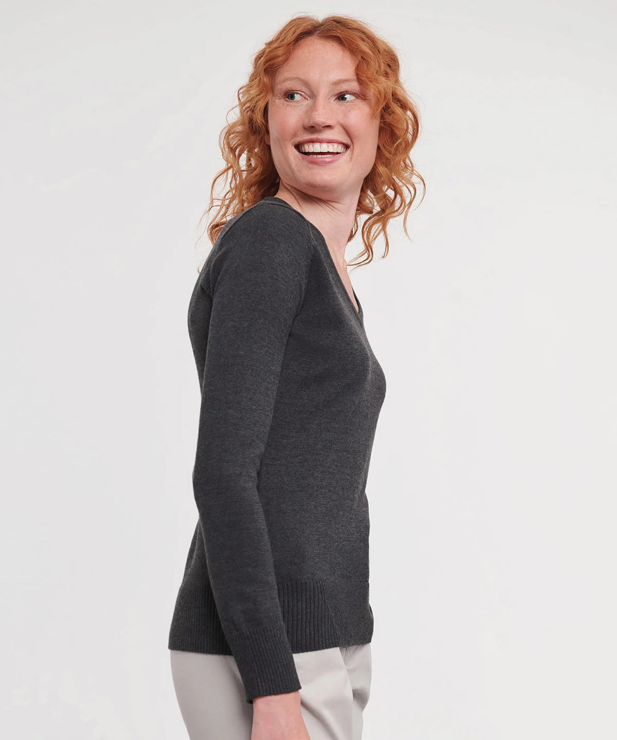 Women's V-Neck Knitted Sweater