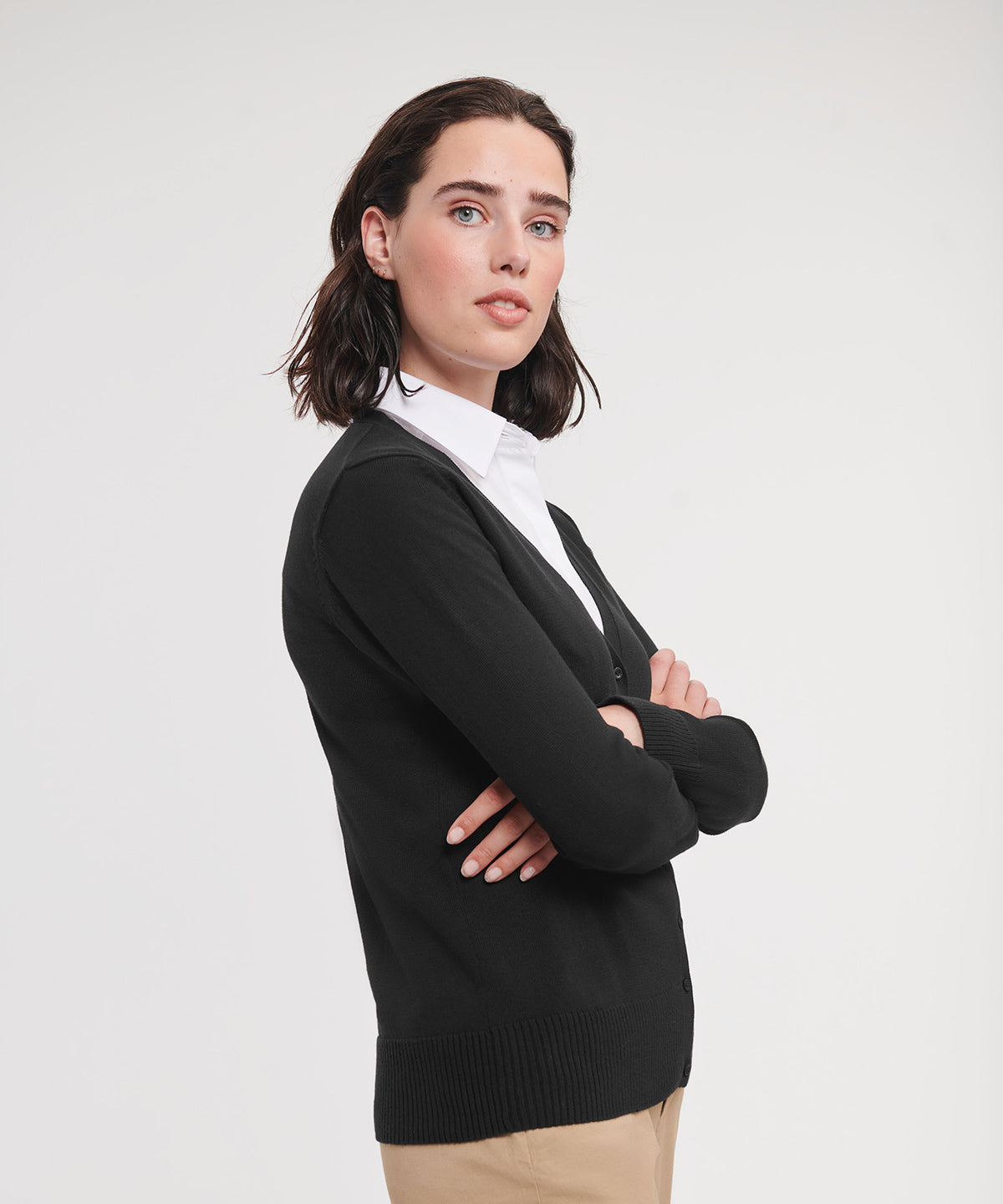 Women's V-Neck Knitted Cardigan