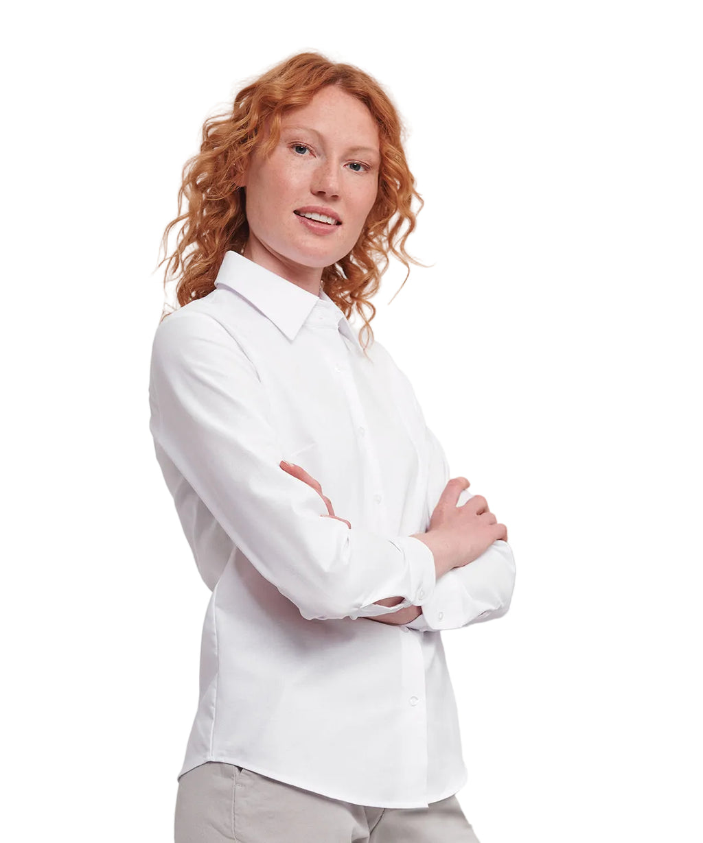 Women's long sleeve easycare Oxford shirt