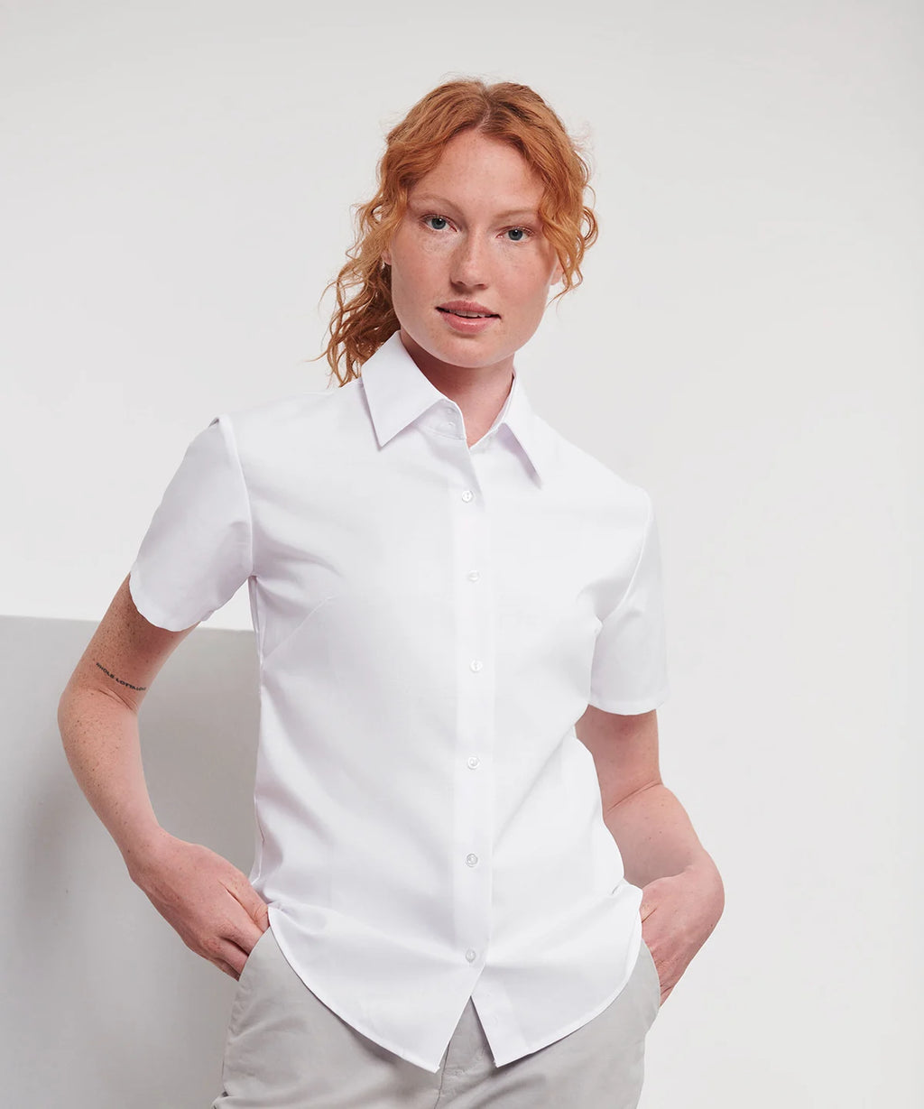 Women's Short Sleeve Oxford Shirt