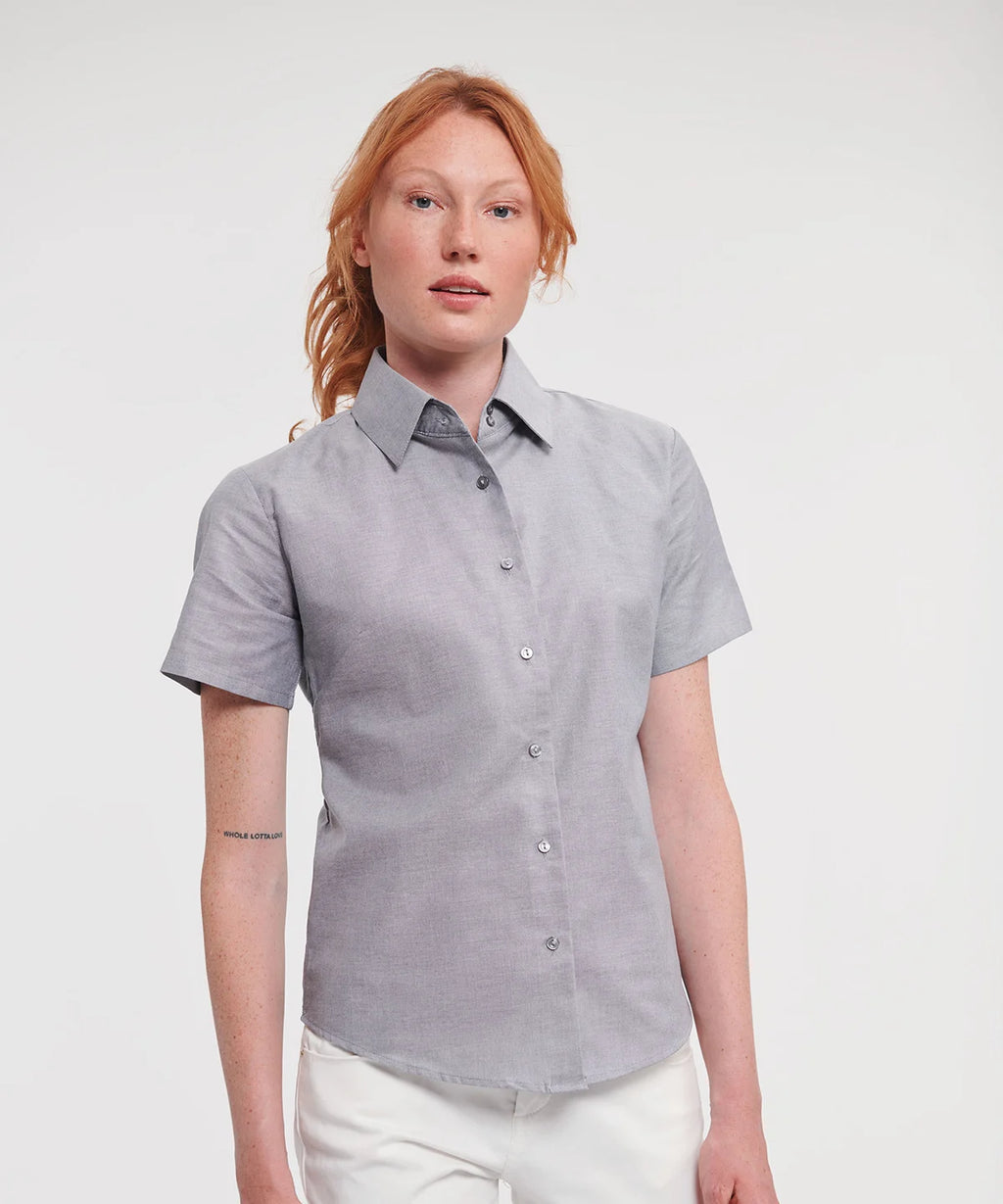 Women's Short Sleeve Oxford Shirt