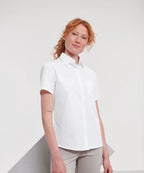 Women's Short Sleeve Polycotton Easycare Poplin Shirt