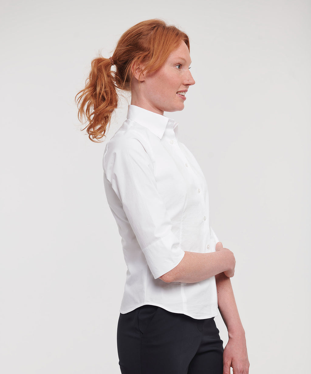Women's ¾ Sleeve Easycare Fitted Shirt
