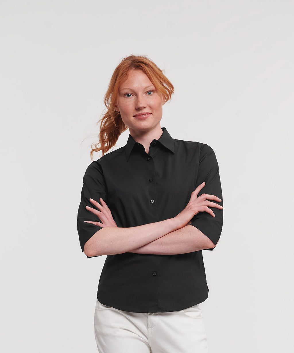 Women's ¾ Sleeve Easycare Fitted Shirt