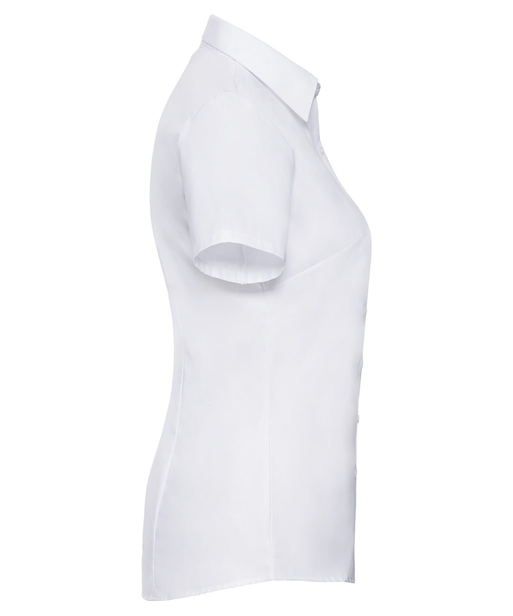 Women's Short Sleeve Herringbone Shirt